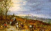 Jan Brueghel Wayside Encounter oil painting picture wholesale
